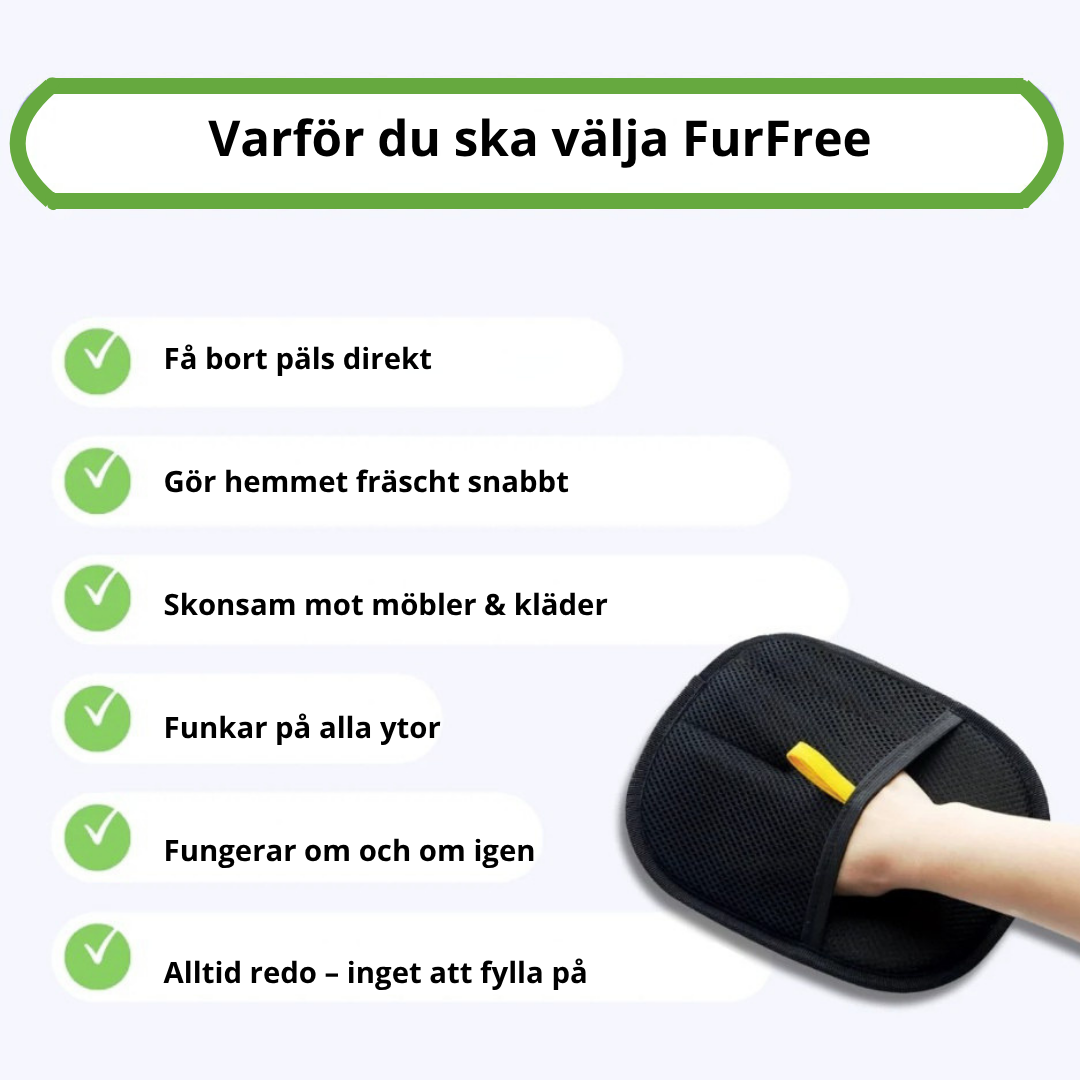 FurFree™ marknadens bästa pälsborttagare